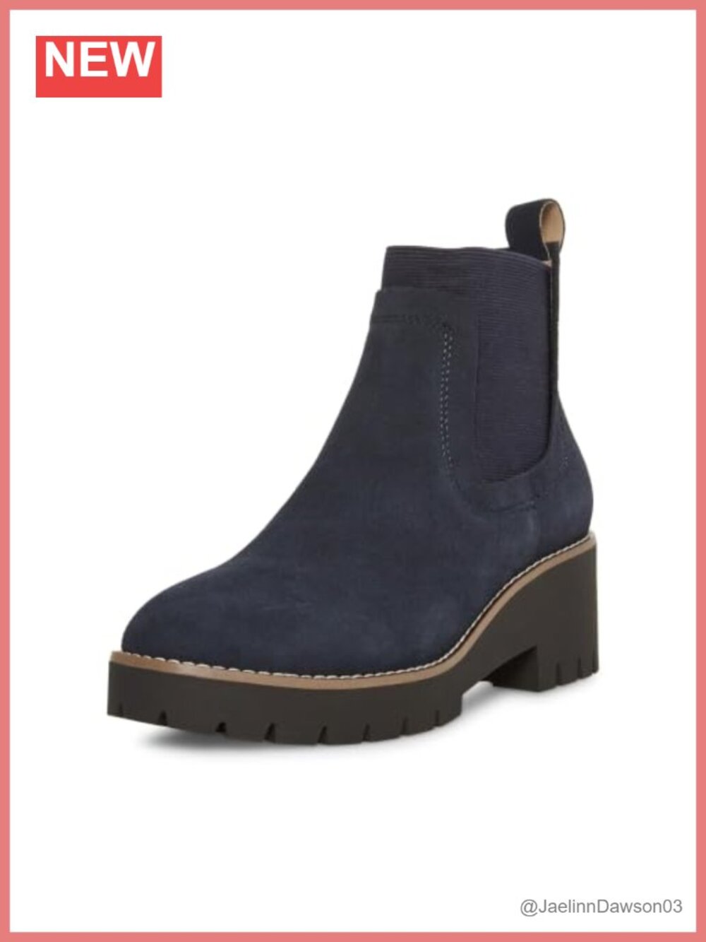 Blondo Women's Waterproof Suede Ankle Boot, Block Heel Pull-On Snow Boot